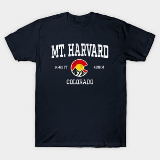 Mt Harvard Colorado 14ers Vintage Athletic Mountains T-Shirt